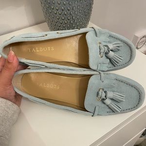 Talbots suede moccasin loafers 7.5